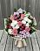 Букет цветов из: Альстромерии, Гвоздики, Розы и Хризантемы в Кировске Мурманской области