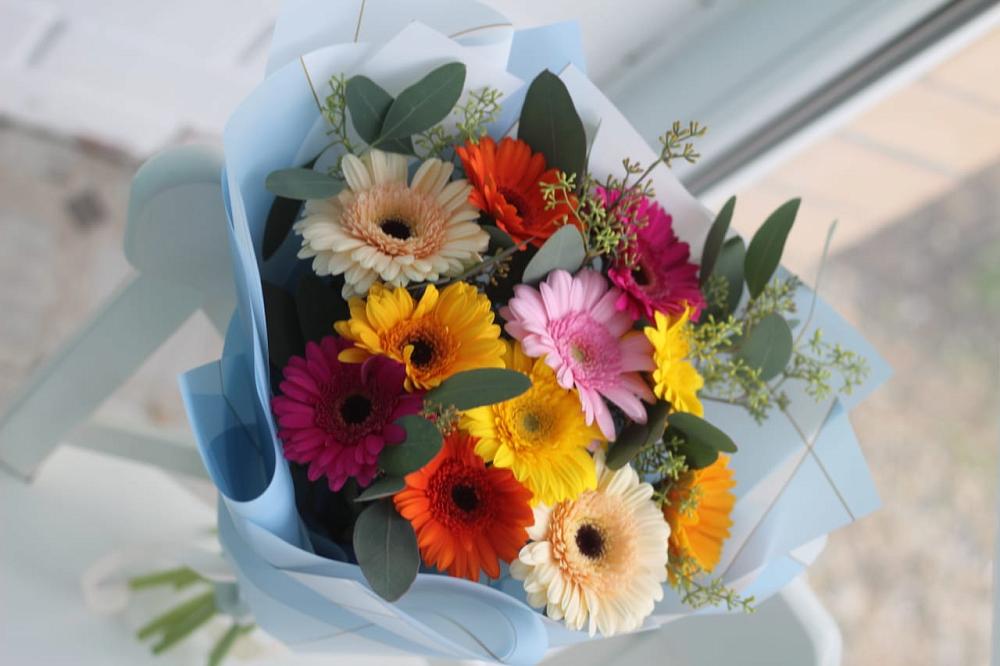 Букет цветов из: Герберы в Кировске Мурманской области