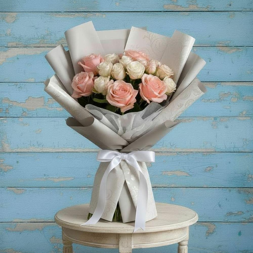 Букет цветов из: Розы в Кировске Мурманской области