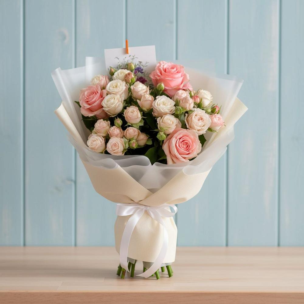 Букет цветов из: Розы в Кировске Мурманской области