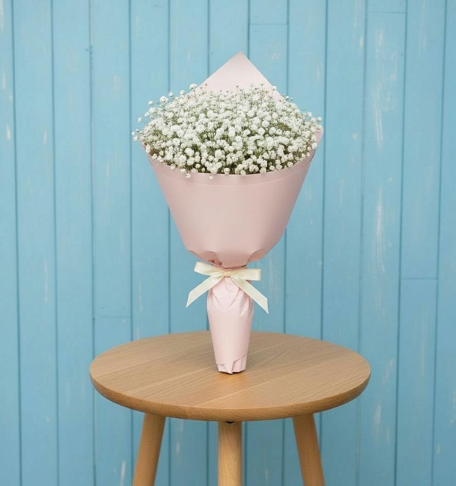 Букет цветов из: Гипсофила в Кировске Мурманской области