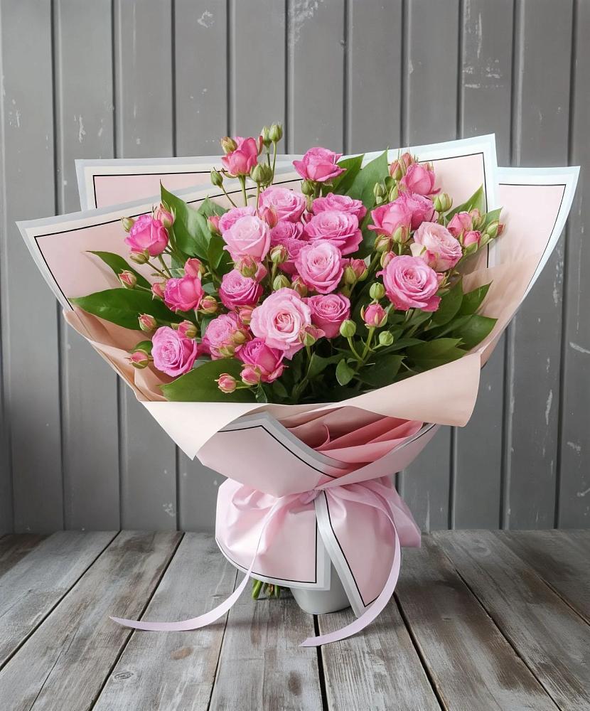 Букет Розовый кустик в Кировске Мурманской области