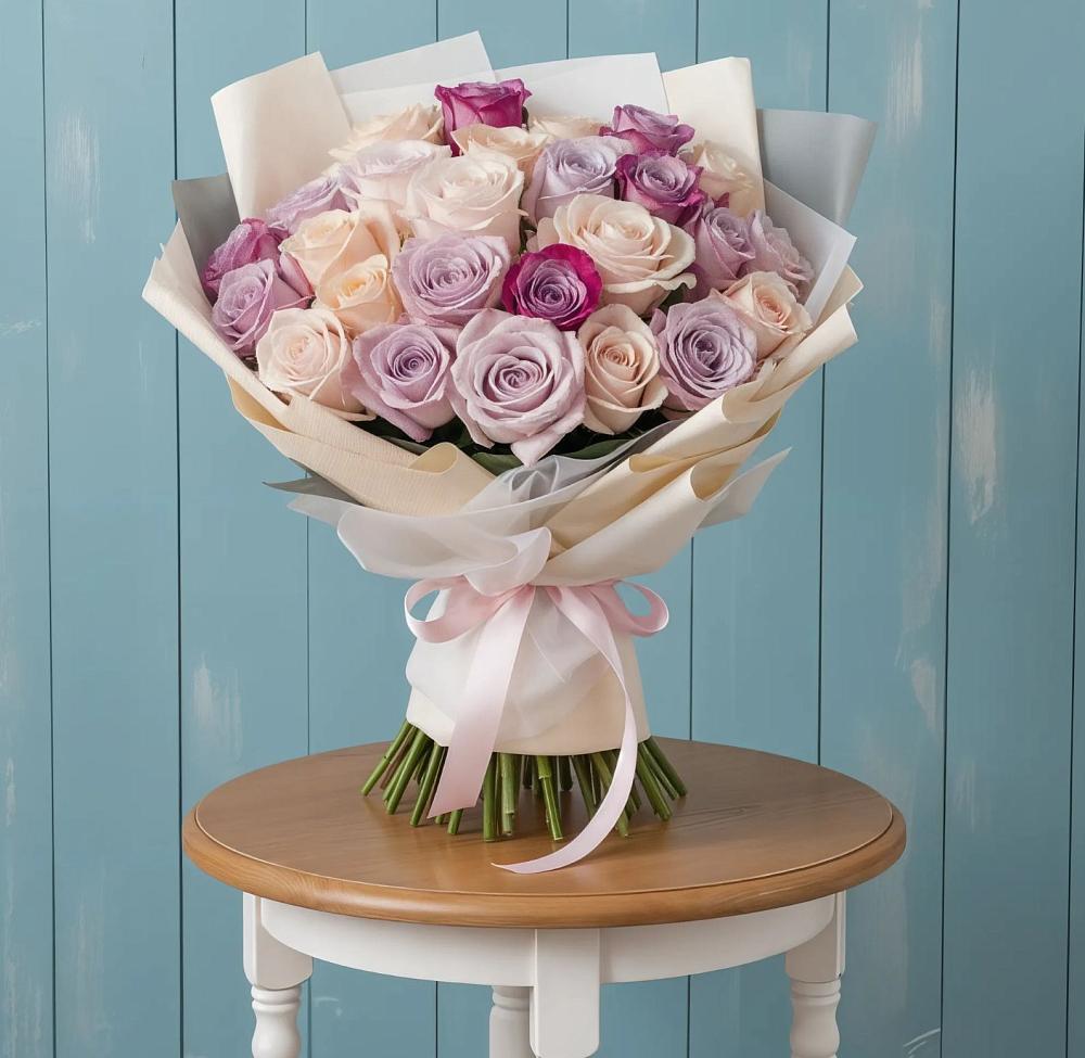 Букет цветов из: Розы в Кировске Мурманской области