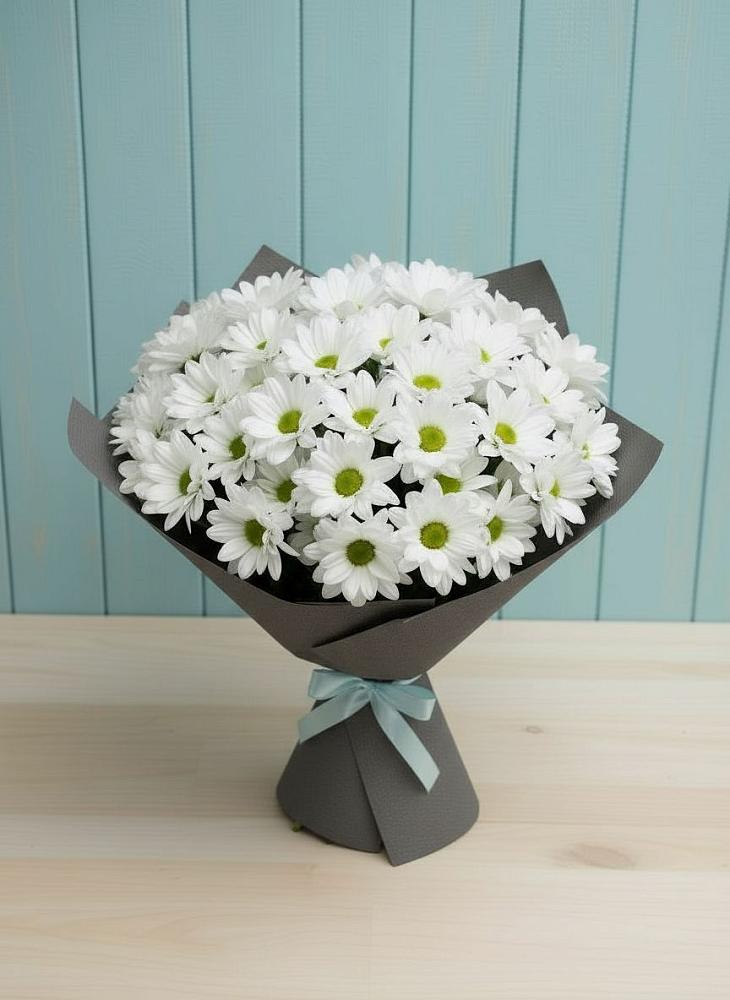 Букет цветов из: Хризантемы в Кировске Мурманской области