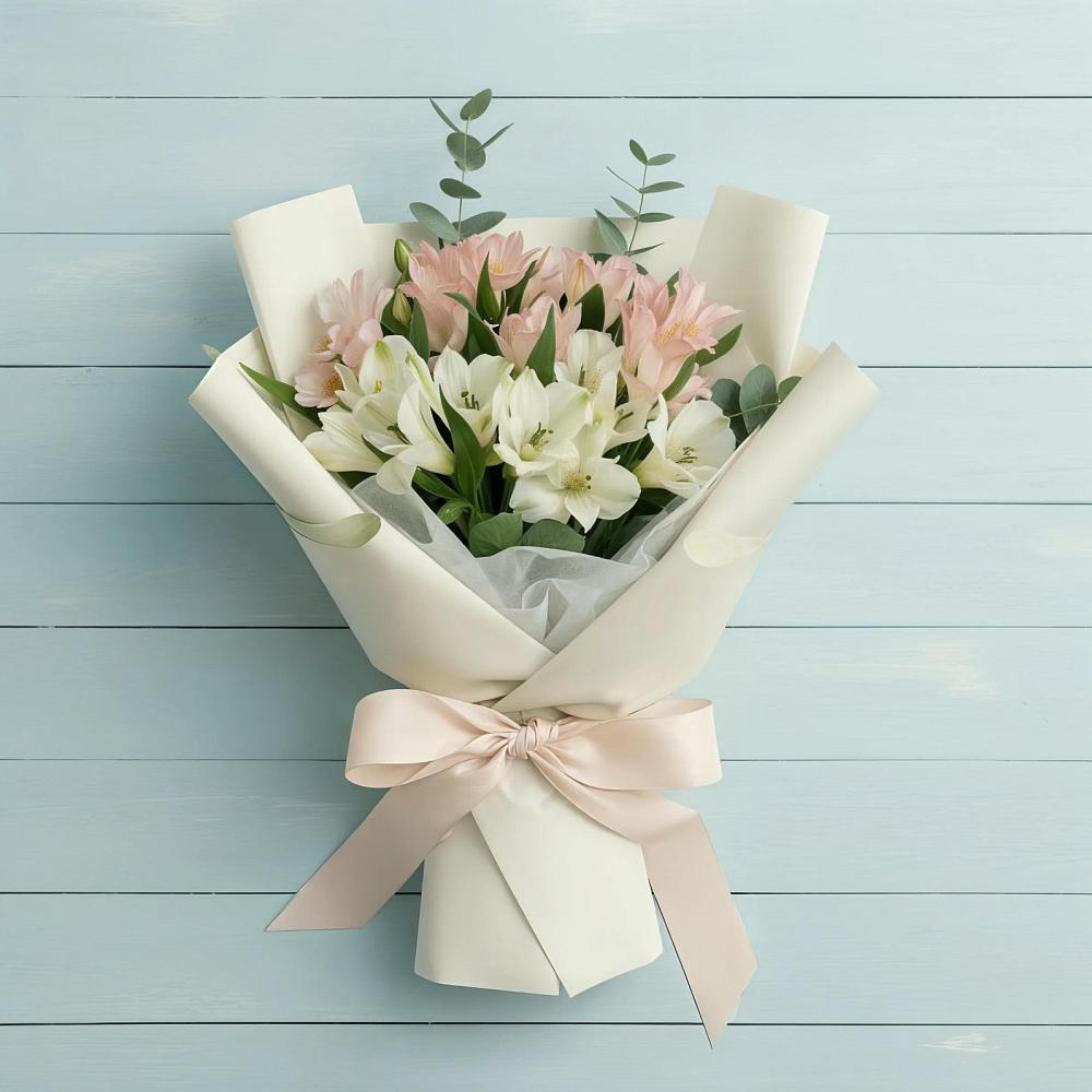 Букет цветов из: Альстромерии в Кировске Мурманской области