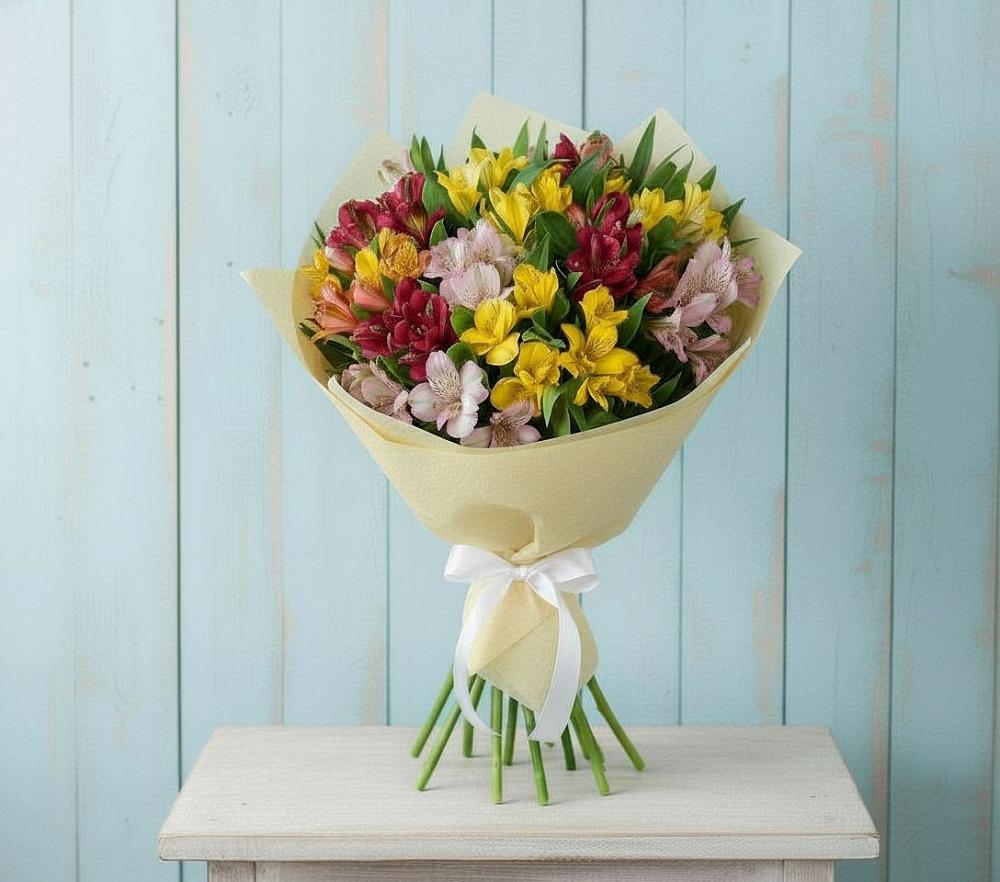 Букет цветов из: Альстромерии в Кировске Мурманской области